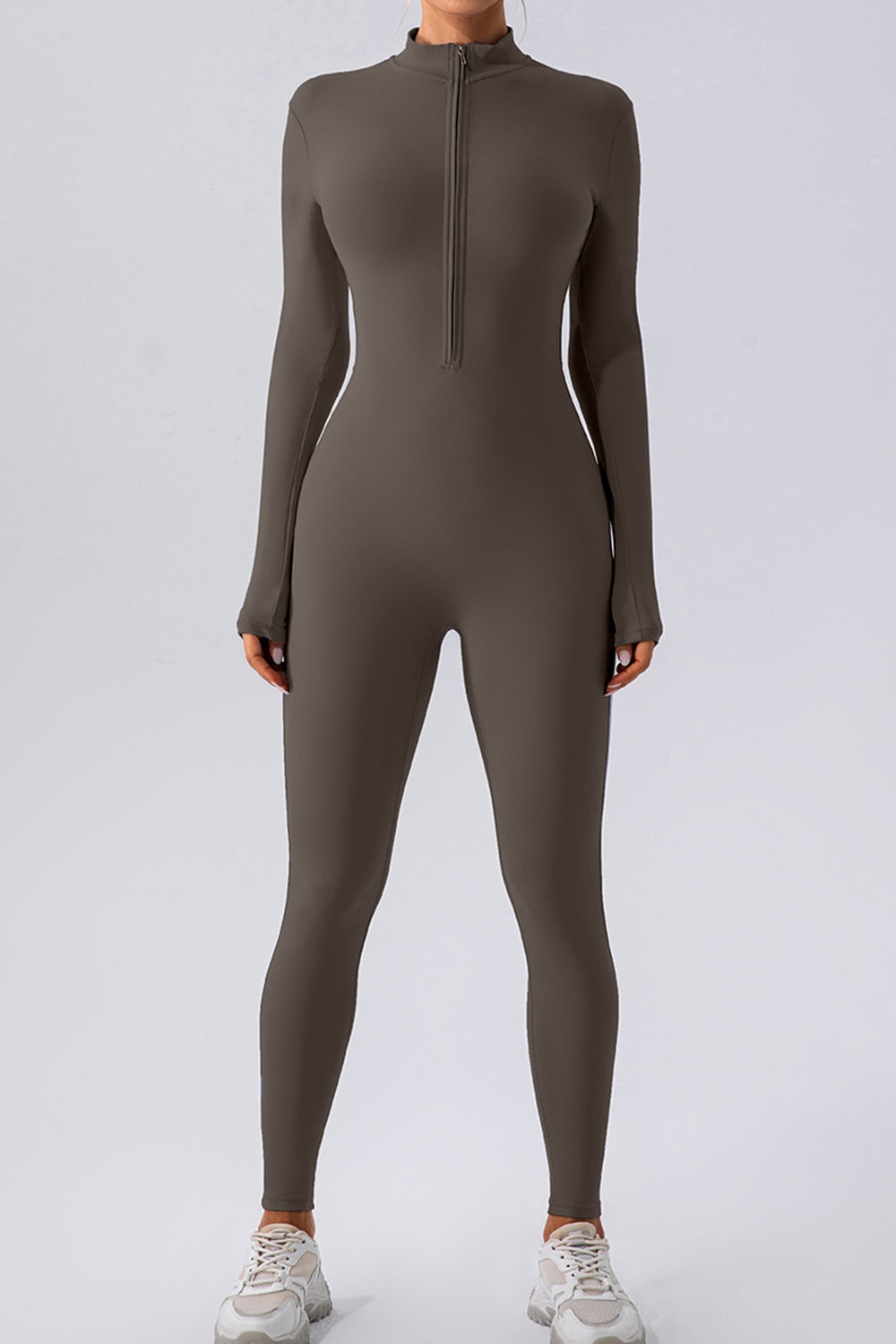 Stilla | Zip Mock Hals Aktiv Jumpsuit