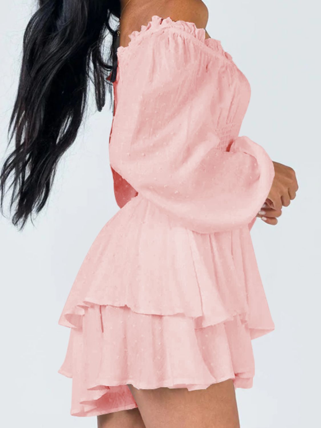 Stilla | Skulder Smocked Talje Romper