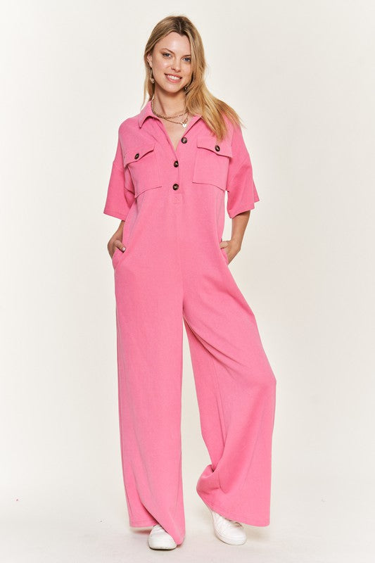 Stilla | Kravebluse Bred Ben Jumpsuit