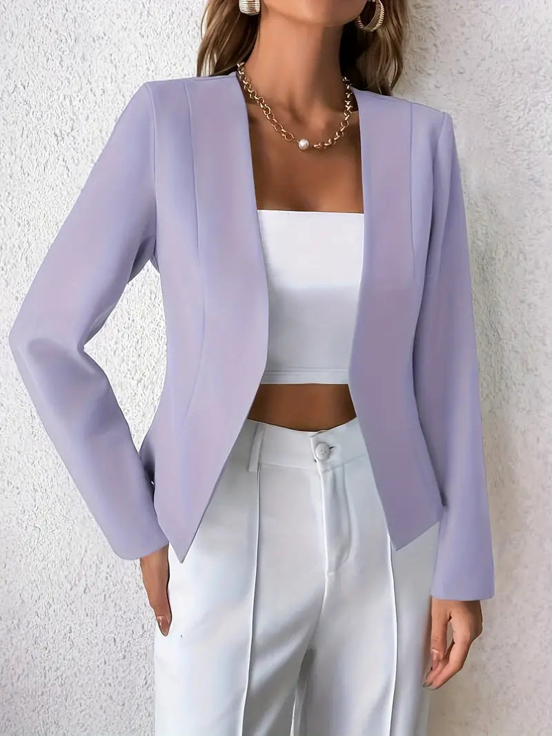 Stilla | Smart Professionel Blazer Med Åben Foran og Lange Ærmer