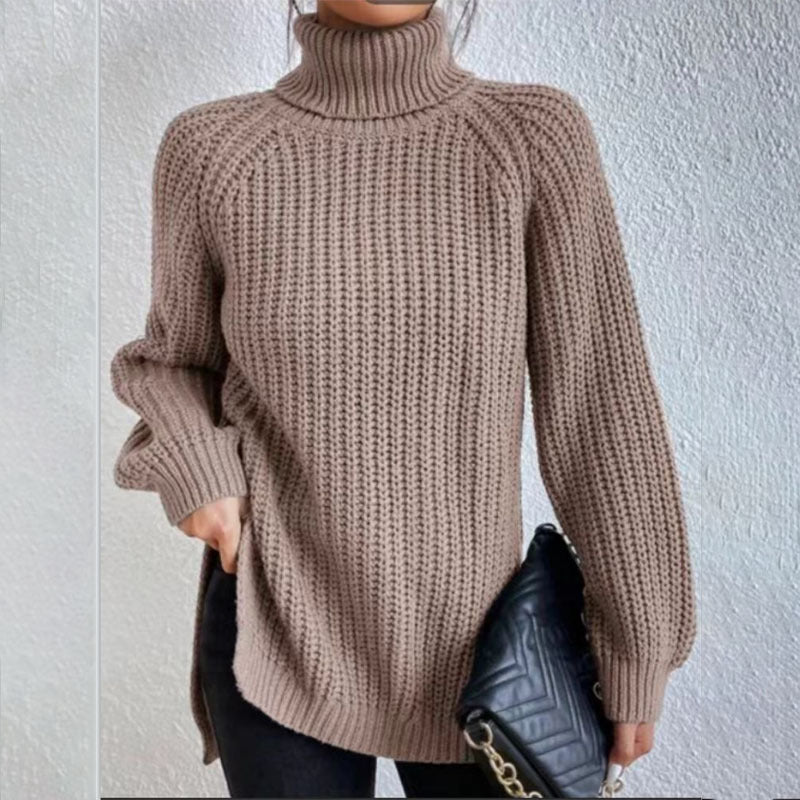 Stilla | Turtleneck Pullover med Split Design