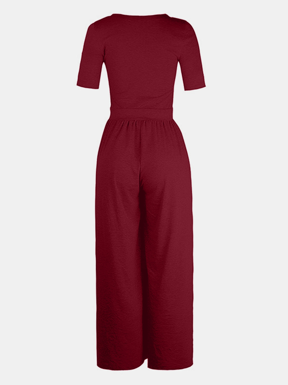 Stilla | Hals Korte Ærmer Jumpsuit