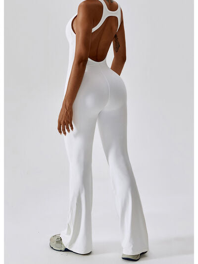 Stilla | Bred Strop Bootcut Aktiv Jumpsuit