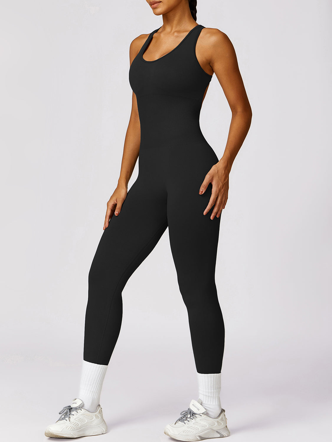 Stilla | Bae Ærmeløs Cutout Racerback Aktiv Jumpsuit