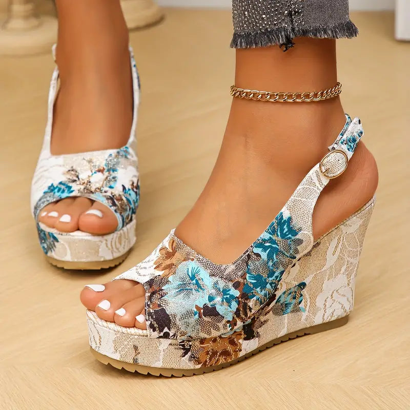 Stilla | Gentle Weinlese Floral Sandaler Til Kvinder