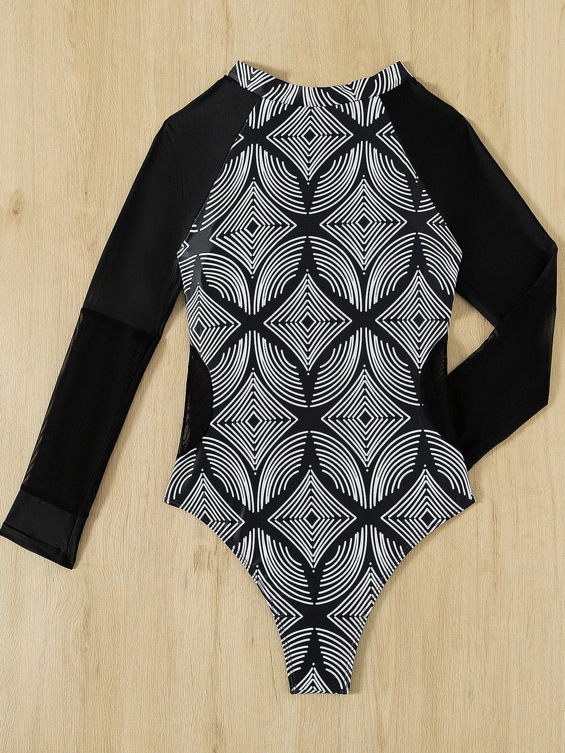 Stilla | Zip Rund Hals One-piece Badetøj