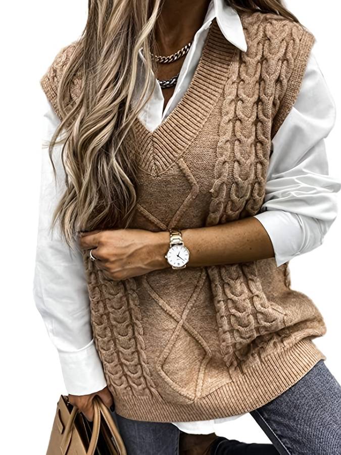Stilla | Stilfuld Strikvest Dame