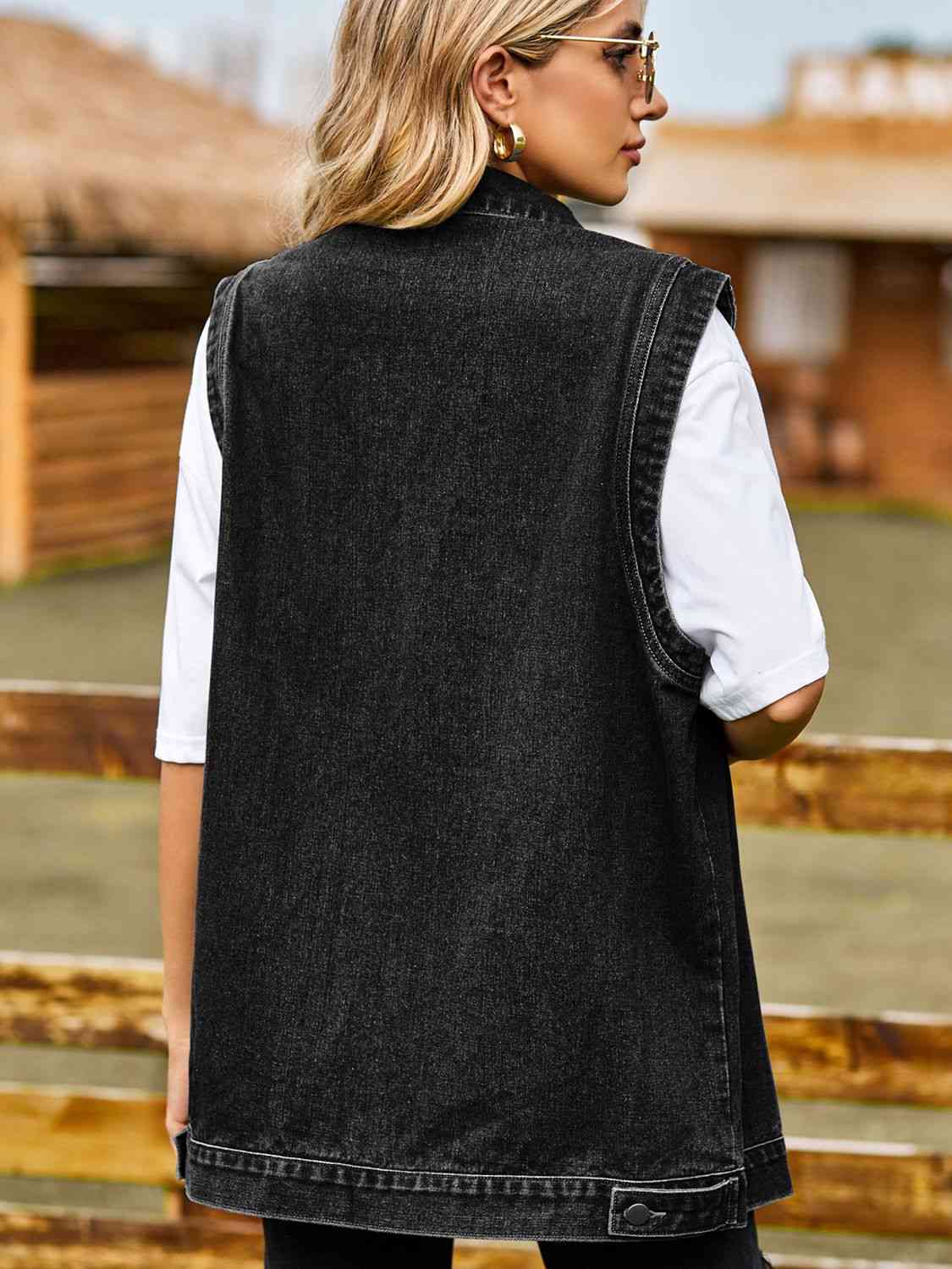 Stilla | Nedre Denim Vest