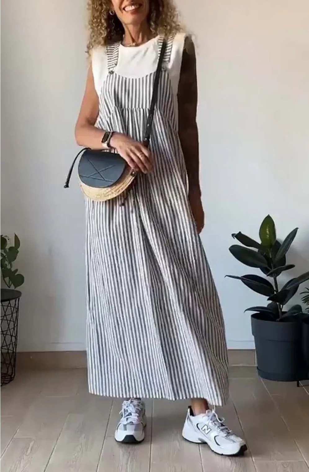 Stilla | Stribet Fritid Jumpsuit