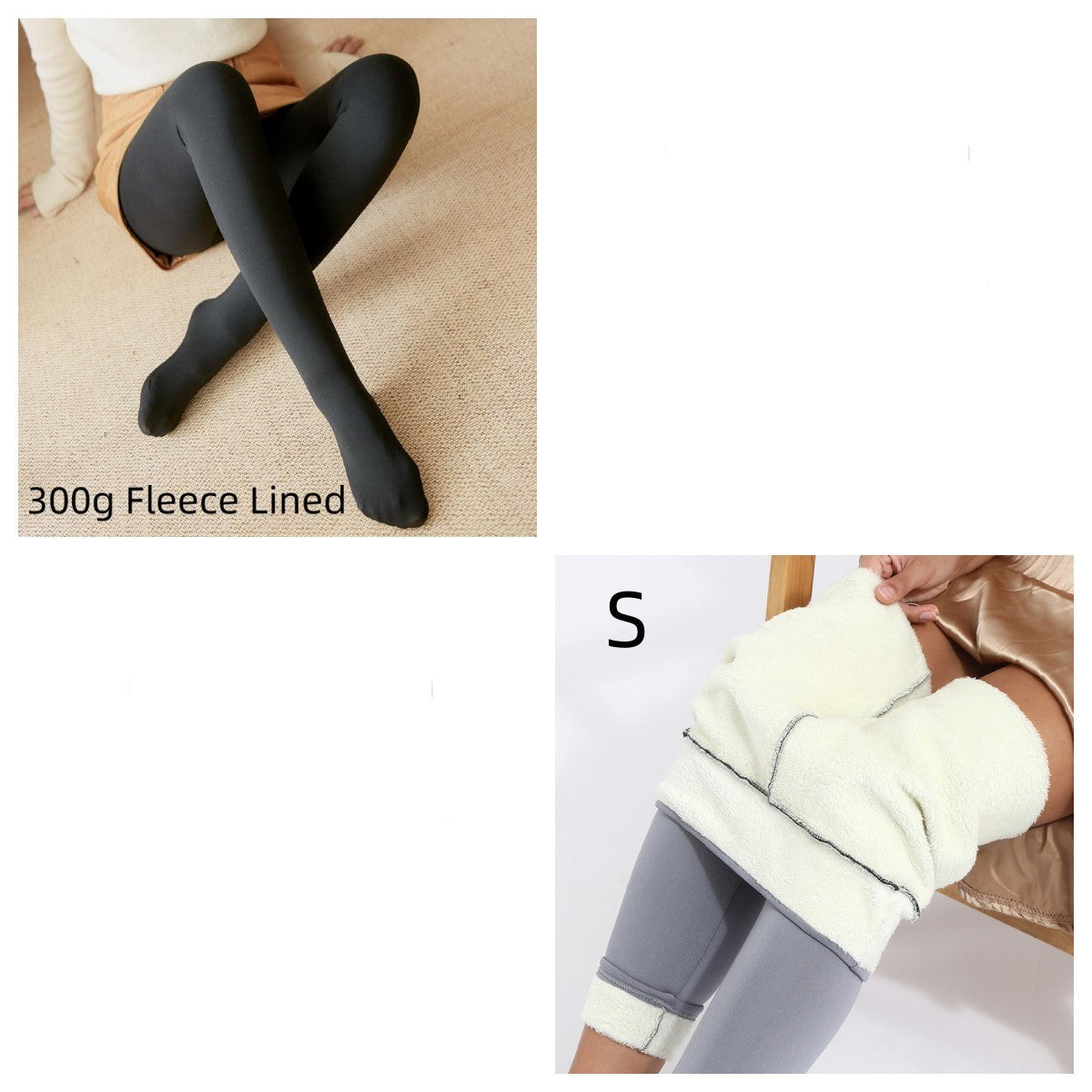 Stilla | Fleece|Betrukne Gennemsigtige Leggings