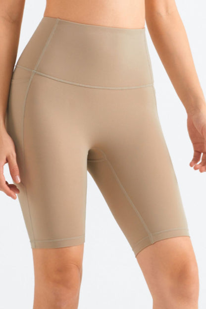 Stilla | Like Skin Elastisk Livrem Lomme Biker Shorts