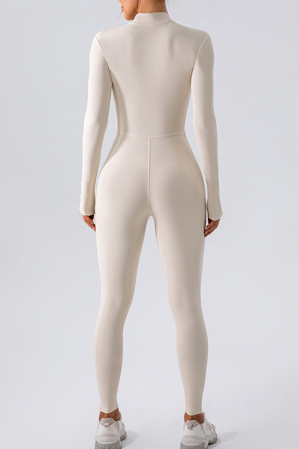 Stilla | Zip Mock Hals Aktiv Jumpsuit