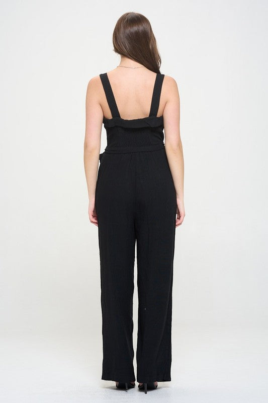 Stilla | Justerbar Strop Knapp Ned Jumpsuit