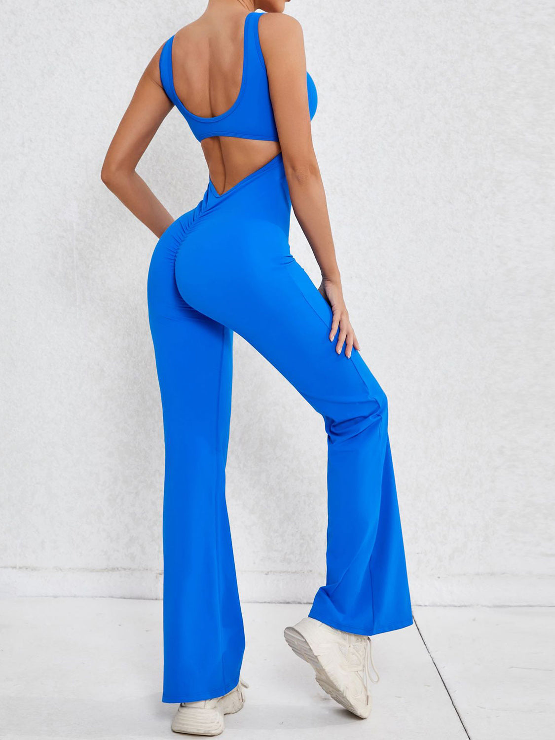 Stilla | Bred Strop Scoop Hals Aktiv Jumpsuit
