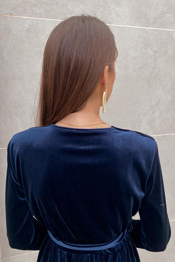 Stilla | Endless Cheer Bælte Velvet Bred Ben Jumpsuit
