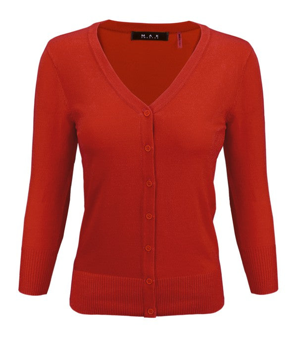 Stilla | Hals Knapnede Strik Cardigan Sweater
