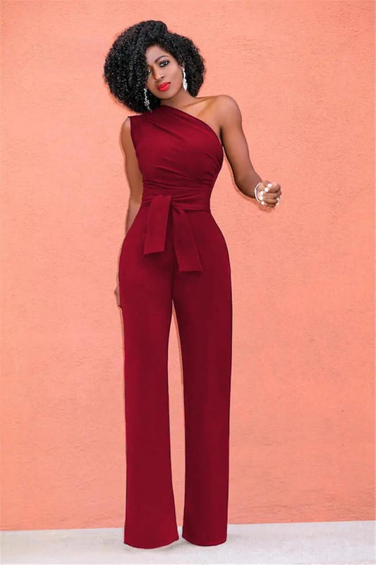 Stilla | One Shoulder Jumpsuit Elegante og Moderne