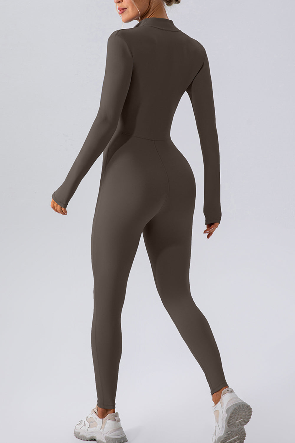 Stilla | Zip Mock Hals Aktiv Jumpsuit
