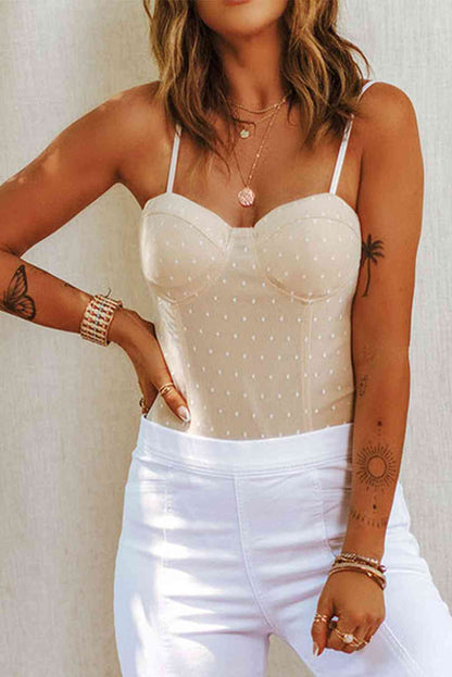 Stilla | Dot Spaghetti Strop Bodysuit