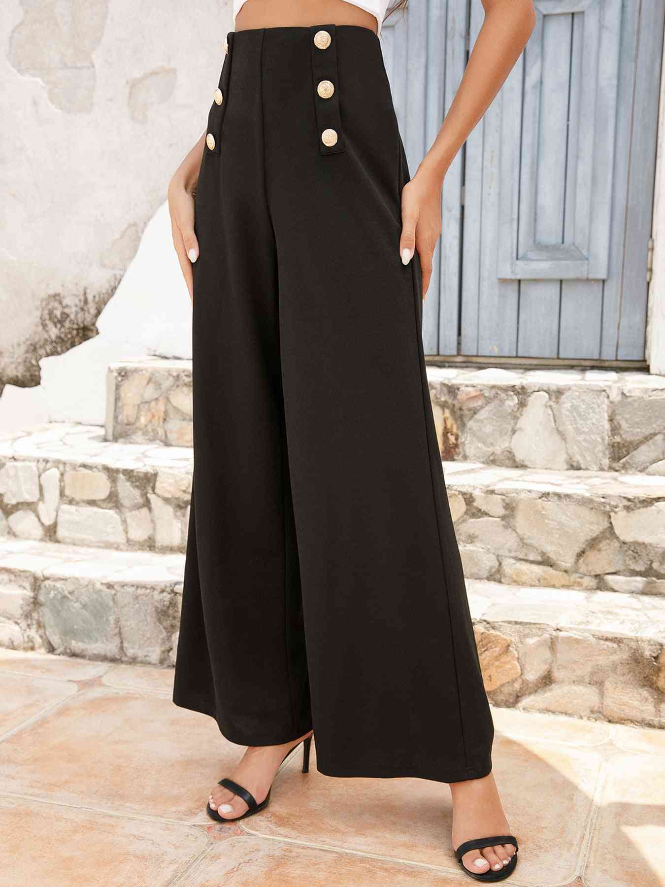 Stilla | High Waist Relax Fit Lange Bukser