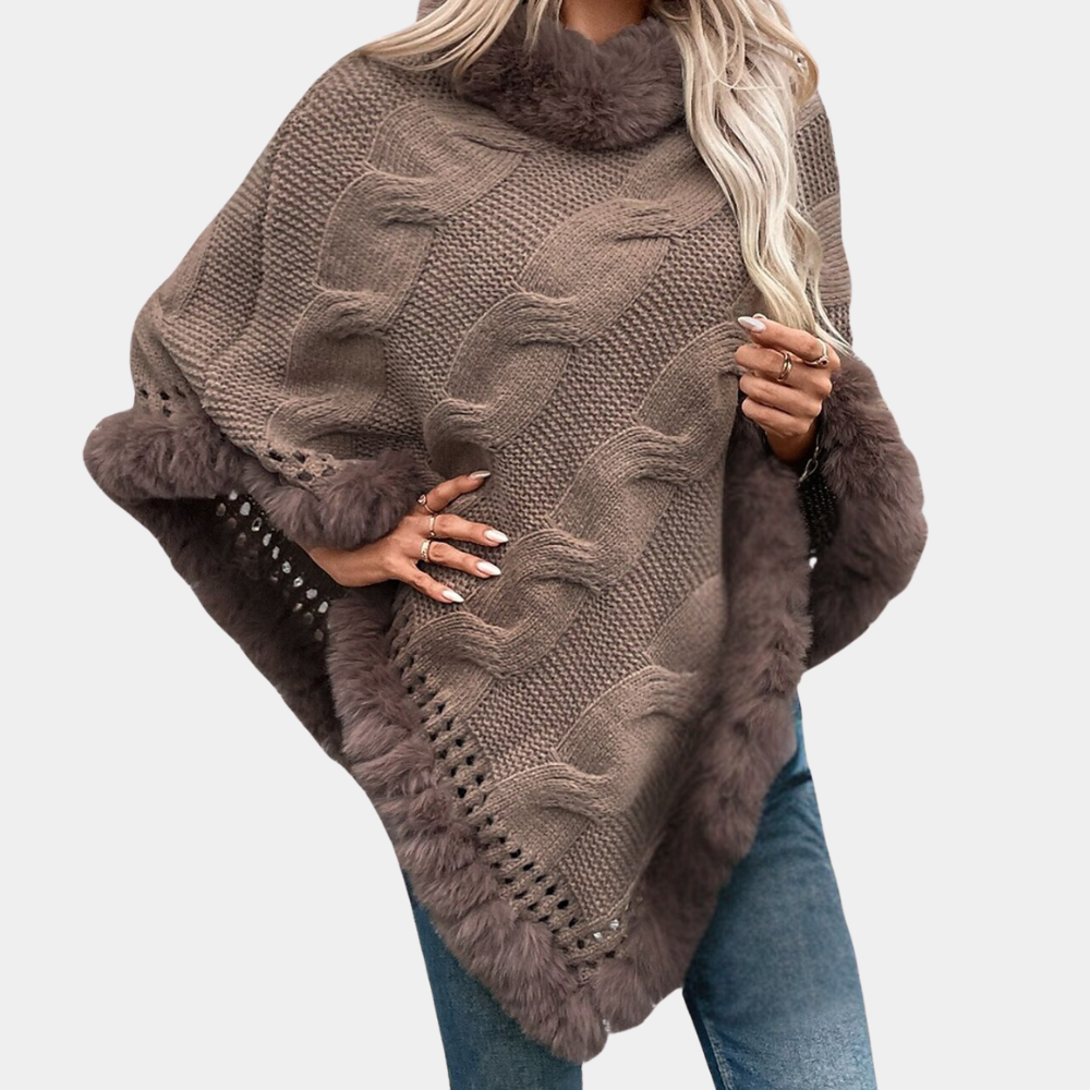 Stilla | Blød Poncho Sjal til Kvinder