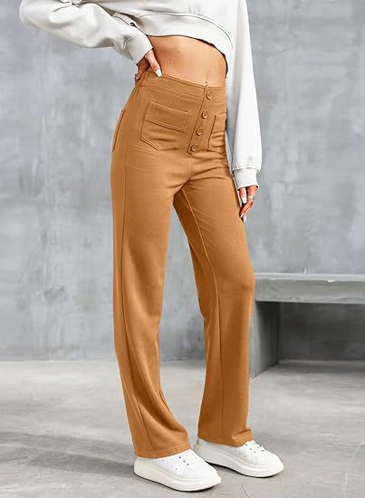 Stilla | Elastische Broek Met Hoge Taille