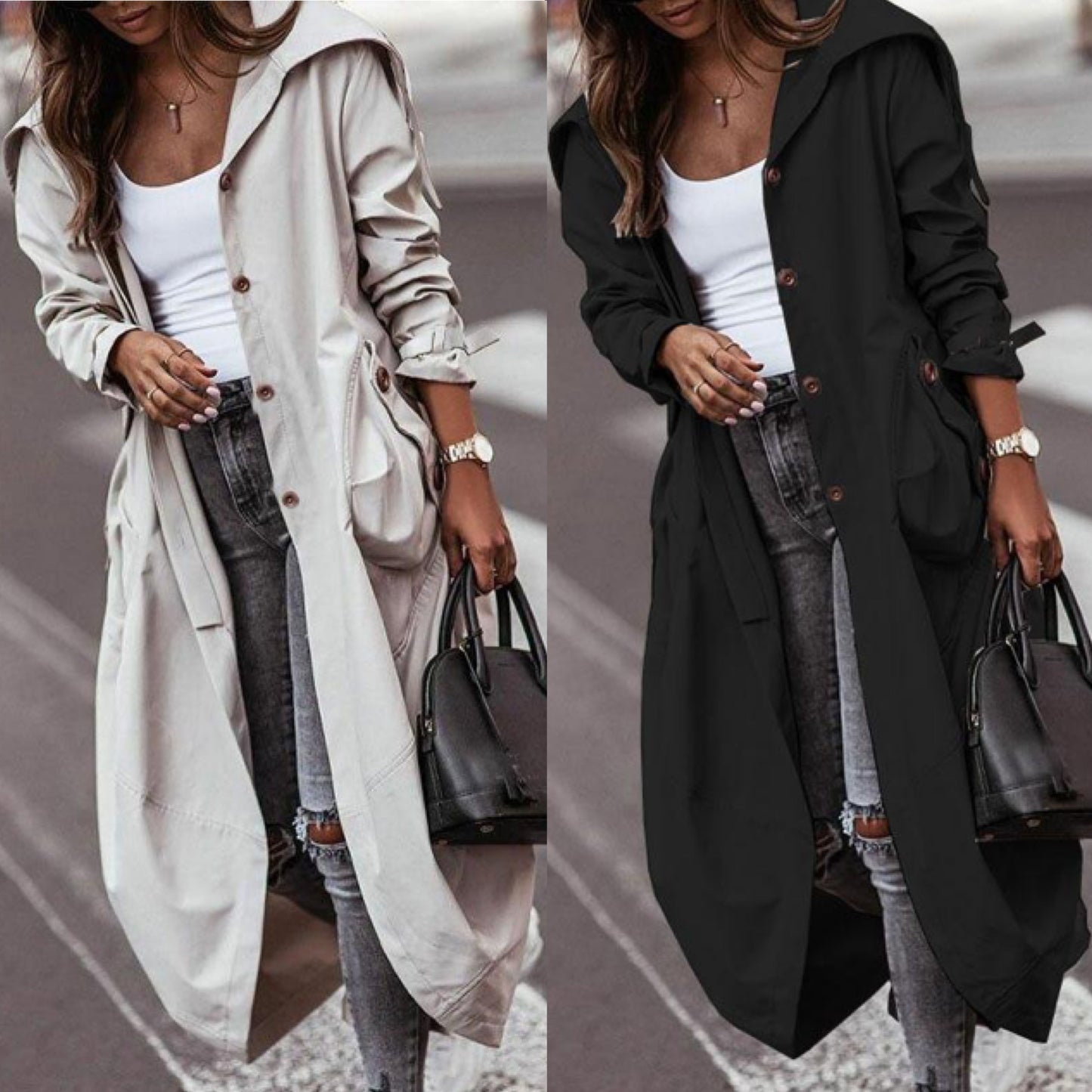 Stilla | Vintage Klassisk Trenchcoat