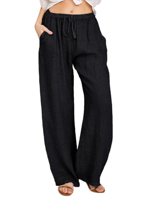 Stilla | Cotton Loose Pocket Drawstring Pyjamas Bukser