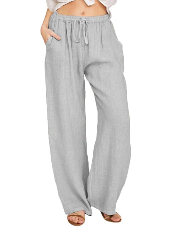 Stilla | Cotton Loose Pocket Drawstring Pyjamas Bukser