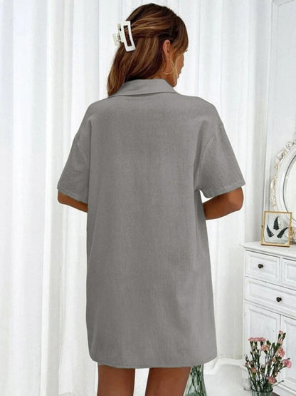 Stilla | Fit Korte Ærmer to Dels Skjorte Shorts Sæt