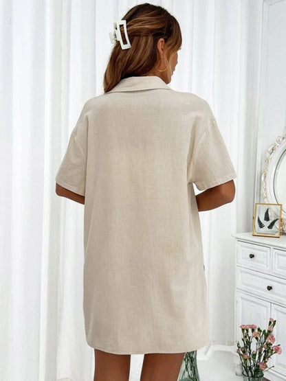 Stilla | Fit Korte Ærmer to Dels Skjorte Shorts Sæt