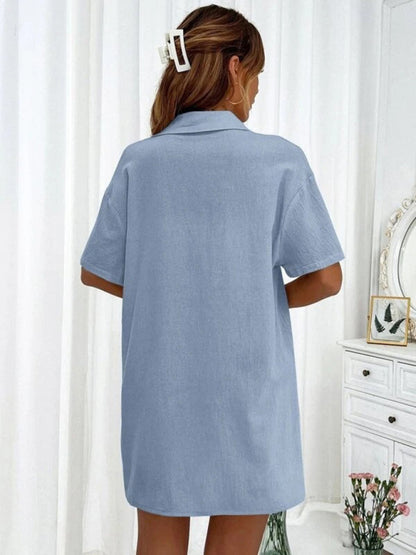 Stilla | Fit Korte Ærmer to Dels Skjorte Shorts Sæt