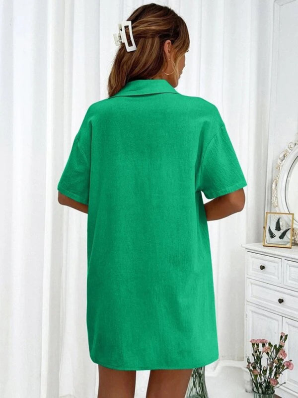 Stilla | Fit Korte Ærmer to Dels Skjorte Shorts Sæt