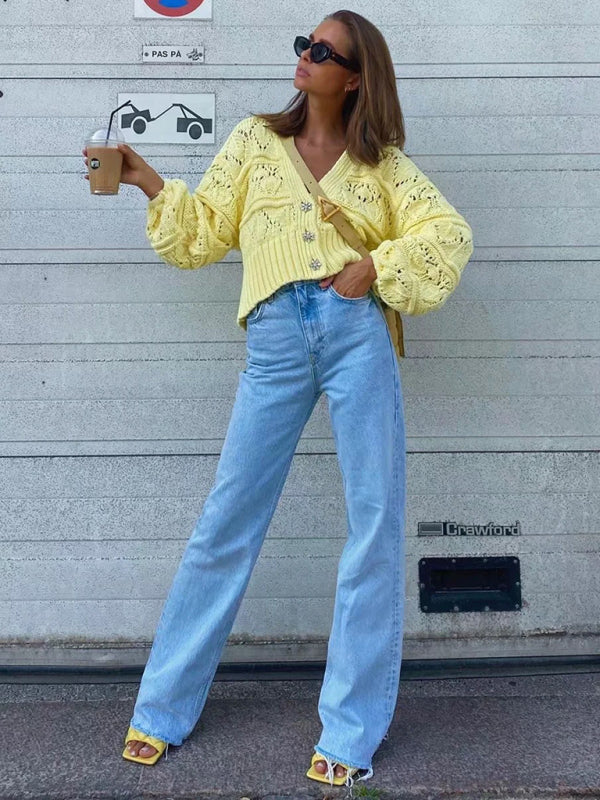 Stilla | Liv Talje Lang Løs Slankende Lige Ben Jeans