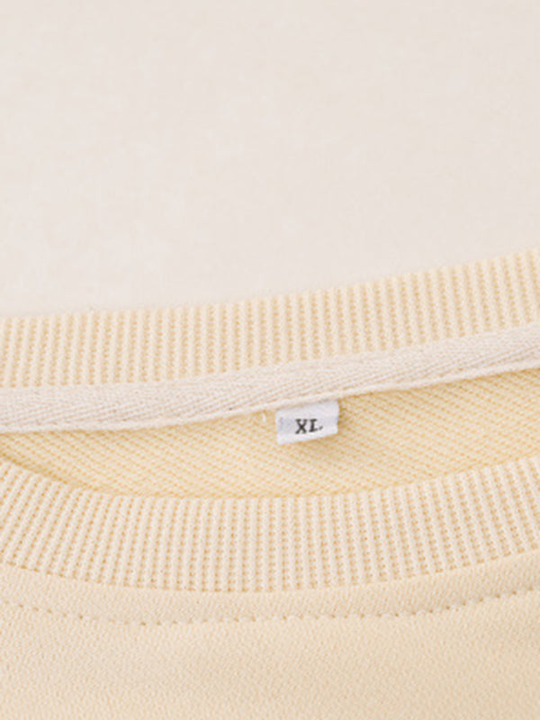 Stilla | Rund Hals Casual Strand Bum Bogstaver Sweatshirt