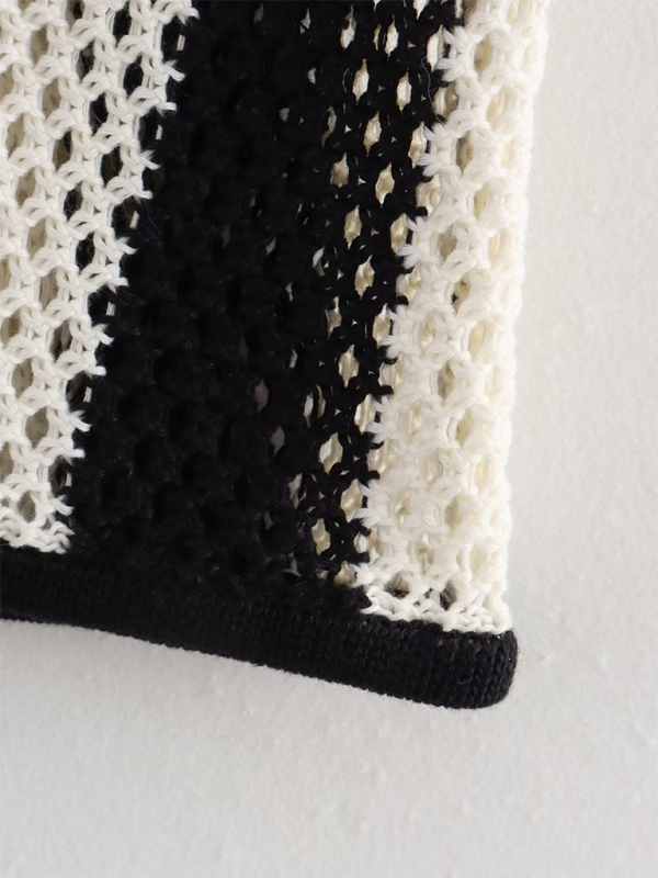 Stilla | Hånd Applikation Snøre Strik Vest