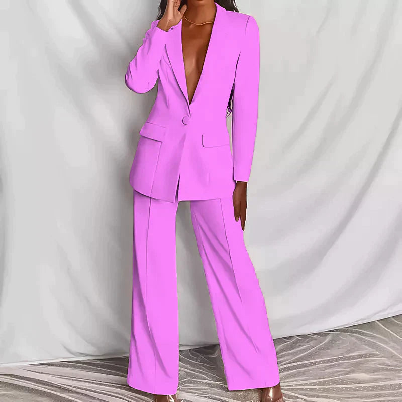 Stilla | Elegant Ensemble Bestående Af En Fin Blazer Og Elegante Bukser