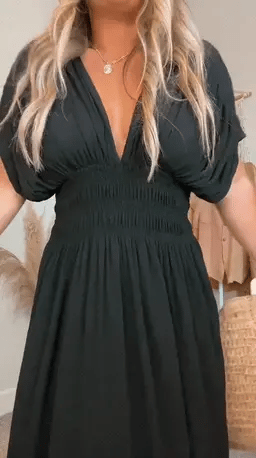 Stilla | Smocked Maxikjole