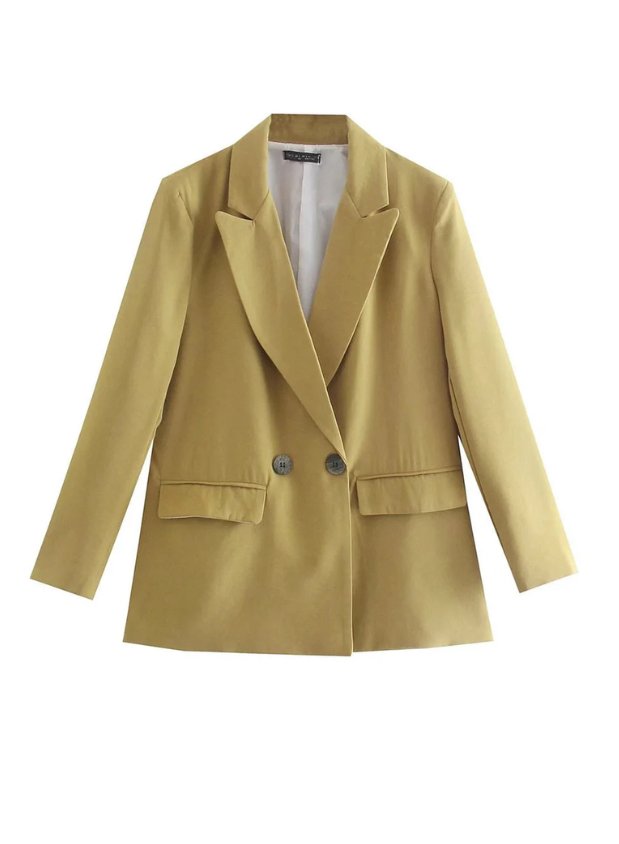 Stilla | Dame Dobbeltbrystet Oversized Blazer Smart Casual Jakke