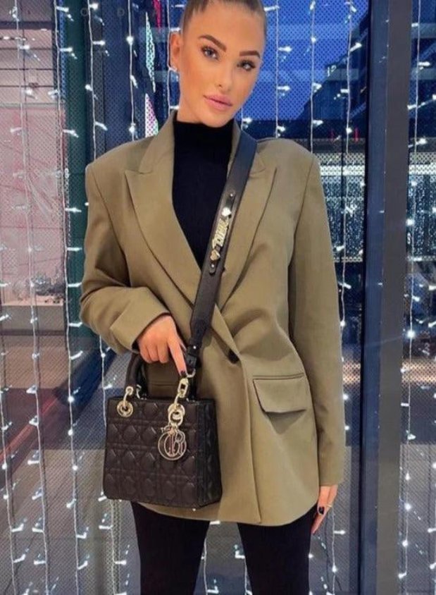 Stilla | Dame Dobbeltbrystet Oversized Blazer Smart Casual Jakke