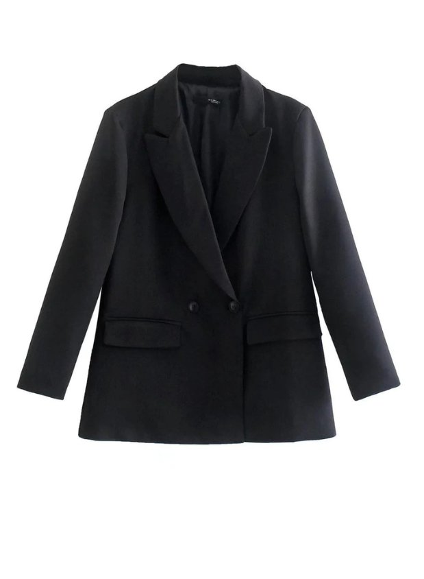 Stilla | Dame Dobbeltbrystet Oversized Blazer Smart Casual Jakke