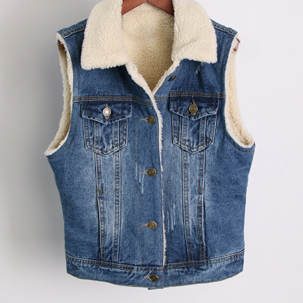 Stilla | Stilfuld Denimvest til Kvinder
