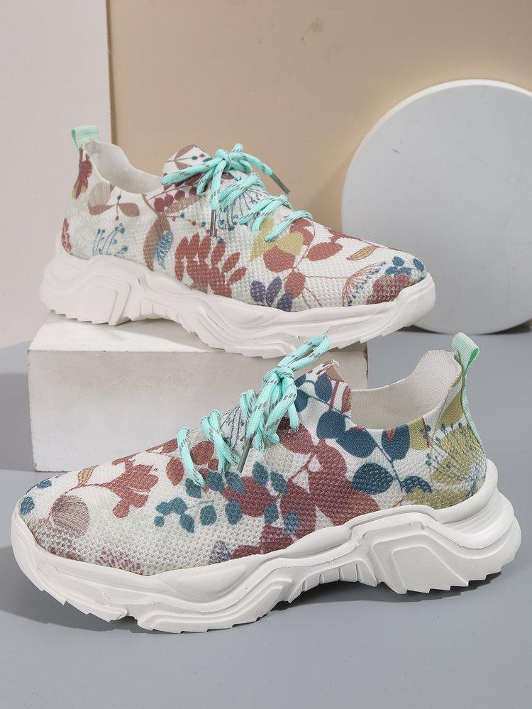 Stilla | Blomster mønster Sneakers Dame