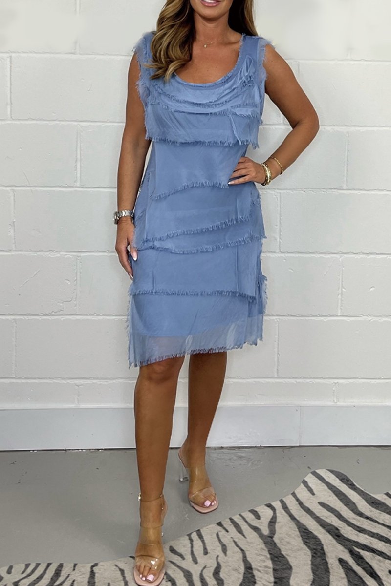 Stilla | Midi Kjole Med Let Elegance