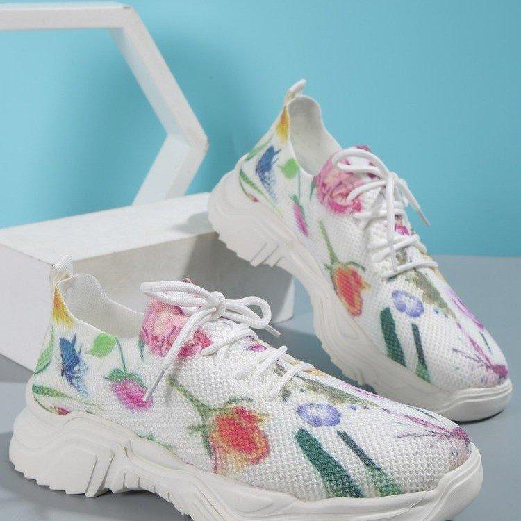 Stilla | Blomster mønster Sneakers Dame