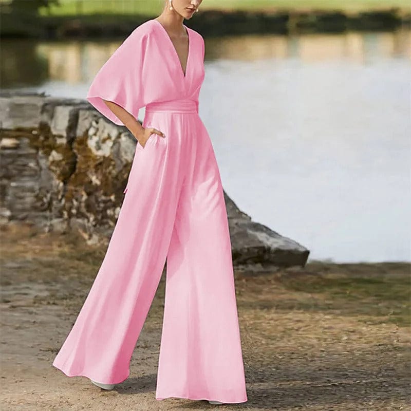 Stilla | Elegant V-udskæring Jumpsuit