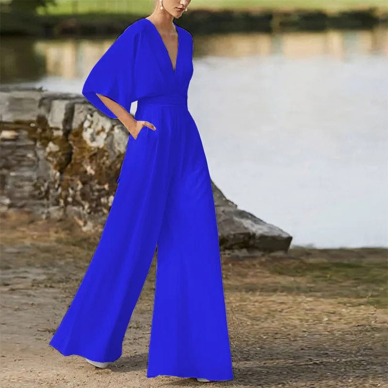Stilla | Elegant V-udskæring Jumpsuit