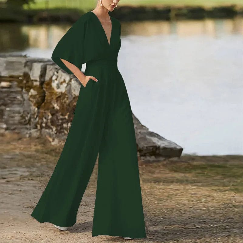 Stilla | Elegant V-udskæring Jumpsuit