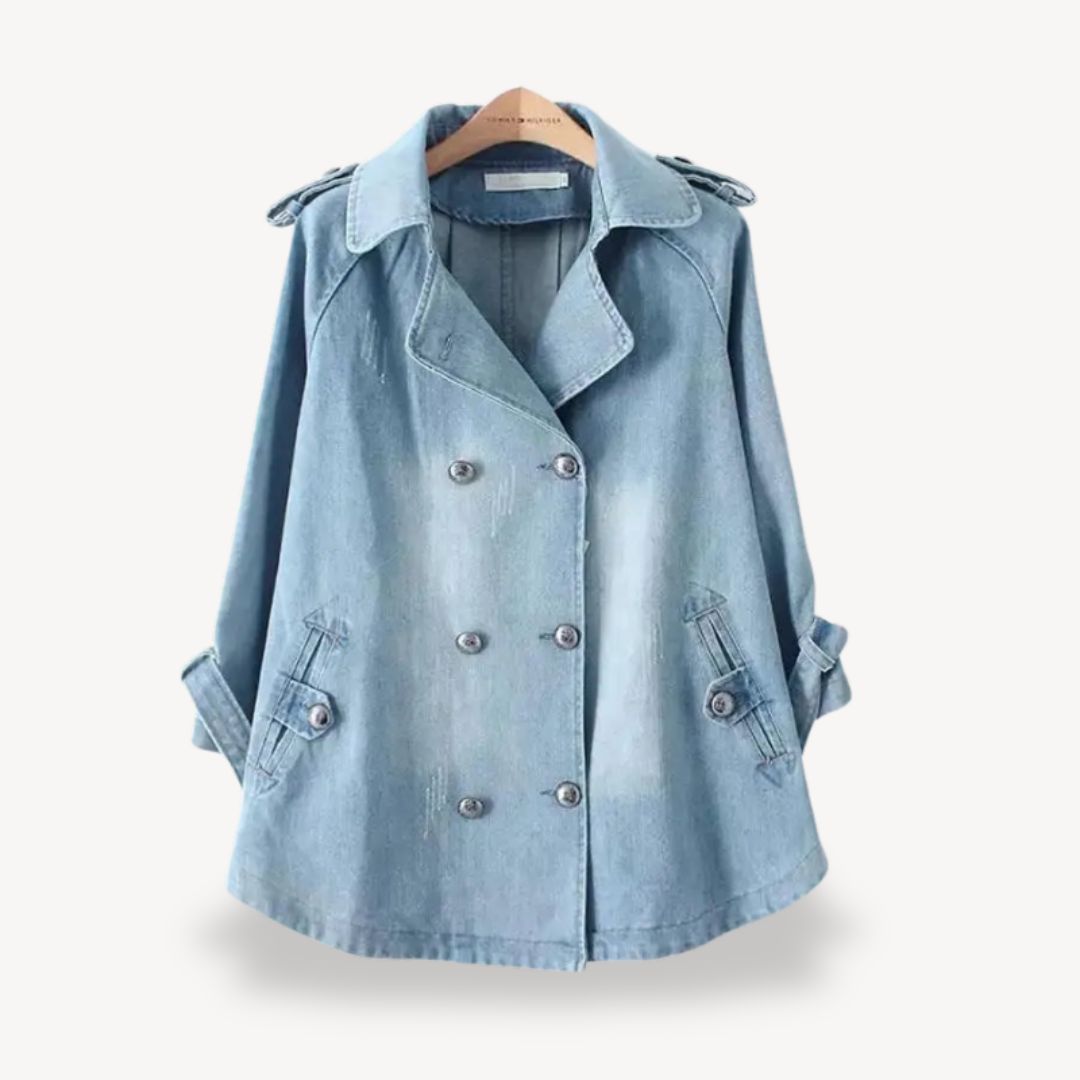 Stilla | Denim Trench Coat Kvinder