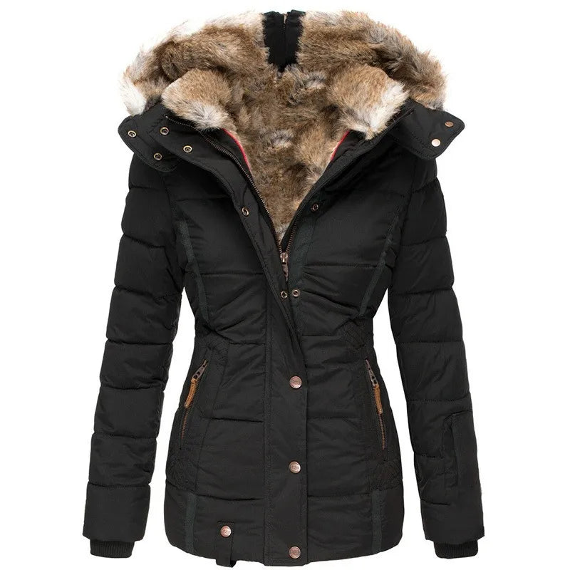 Stilla | Varmere Parka Med Fôret Hood